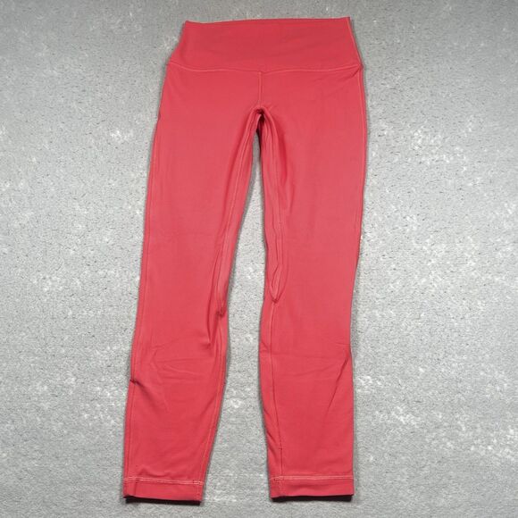 Lululemon Leggings Womens 6 Coral Nulu Double Lined Align Pant Athleisure - Picture 1 of 12